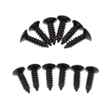 Maxbell 24pcs Scratchplate Pickguard Screws for Guitar Fender Strat Tele Silver Black