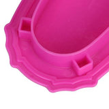 Maxbell Dining Room Furniture Dining Table Set for Barbie Doll Shocking Pink & White