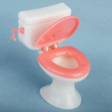 Maxbell Doll House Dollhouse Furniture Bathroom Set Toilet and Sink for 12inch dolls