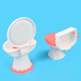 Maxbell Doll House Dollhouse Furniture Bathroom Set Toilet and Sink for 12inch dolls