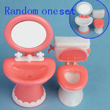 Maxbell Doll House Dollhouse Furniture Bathroom Set Toilet and Sink for 12inch dolls