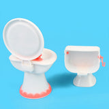 Maxbell Doll House Dollhouse Furniture Bathroom Set Toilet and Sink for 12inch dolls