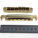 Maxbell Gold Bridge Tailpiece+Sealed Humbucker Pickup Set+Guitar Output Jack