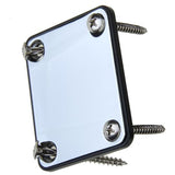Maxbell 4xChrome Neck Plate w/ Screws For Fender Strat Electric Guitar