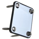 Maxbell 4xChrome Neck Plate w/ Screws For Fender Strat Electric Guitar