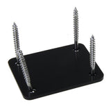 Maxbell 4xChrome Neck Plate w/ Screws For Fender Strat Electric Guitar