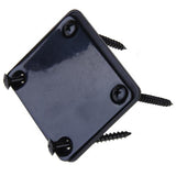Maxbell 6xBlack Neck Plate w/ Screws For Fender Strat Electric Guitar