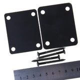 Maxbell 6xBlack Neck Plate w/ Screws For Fender Strat Electric Guitar