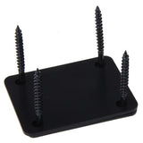 Maxbell 6xBlack Neck Plate w/ Screws For Fender Strat Electric Guitar