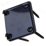 Maxbell 6xBlack Neck Plate w/ Screws For Fender Strat Electric Guitar