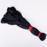 Maxbell 2X 45 Meters Black Waxed Cotton Beading Cord Bead Strap String 1mm