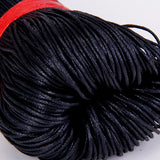 Maxbell 2X 45 Meters Black Waxed Cotton Beading Cord Bead Strap String 1mm