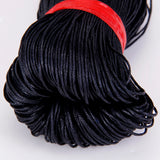 Maxbell 2X 45 Meters Black Waxed Cotton Beading Cord Bead Strap String 1mm