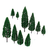 Maxbell 22 PCS 3-16 cm Green Model Trees Train Architecture War Game Scenery Layout