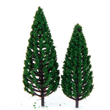 Maxbell 22 PCS 3-16 cm Green Model Trees Train Architecture War Game Scenery Layout