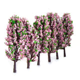 Maxbell Model Trees w/ Flowers and Model Sword Grass Scenery Landscape Accessories