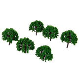 Maxbell 40pcs Plastic Scenery Landscape Train Green Model Trees Scale 1/100 HO Scale - Aladdin Shoppers