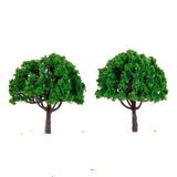 Maxbell 40pcs Plastic Scenery Landscape Train Green Model Trees Scale 1/100 HO Scale - Aladdin Shoppers