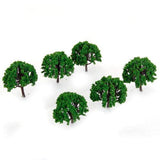 Maxbell 40pcs Plastic Scenery Landscape Train Green Model Trees Scale 1/100 HO Scale - Aladdin Shoppers