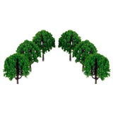 Maxbell 40pcs Plastic Scenery Landscape Train Green Model Trees Scale 1/100 HO Scale - Aladdin Shoppers