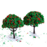 Maxbell 1/100 Scale Model Trees with Flowers and Model Ground Cover Flowering Plants