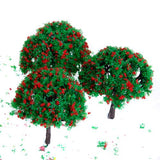Maxbell 1/100 Scale Model Trees with Flowers and Model Ground Cover Flowering Plants