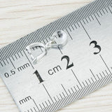 Maxbell 20pcs Silver Plate Pendant Pinch Bails 12mm - 13mm - Aladdin Shoppers
