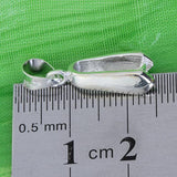 Maxbell 2 Size 40 Silver Plated Pendant Pinch Bails DIY Necklace Jewelry Making Findings