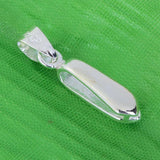 Maxbell 2 Size 40 Silver Plated Pendant Pinch Bails DIY Necklace Jewelry Making Findings