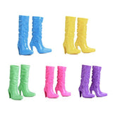 Maxbell 11 Pairs High Heel Shoes Boots Sandals For Dolls