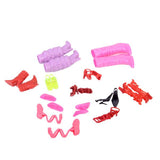 Maxbell 11 Pairs High Heel Shoes Boots Sandals For Dolls