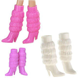 Maxbell 11 Pairs High Heel Shoes Boots Sandals For Dolls
