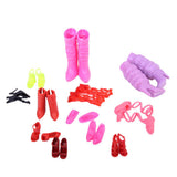 Maxbell 11 Pairs High Heel Shoes Boots Sandals For Dolls