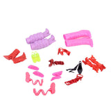 Maxbell 11 Pairs High Heel Shoes Boots Sandals For Dolls