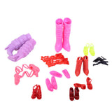 Maxbell 11 Pairs High Heel Shoes Boots Sandals For Dolls