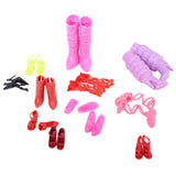 Maxbell 11 Pairs High Heel Shoes Boots Sandals For Dolls