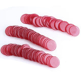 Maxbell 1.9CM Clear Red & Blue Count Bingo Chips Markers Game Cards Kids Party