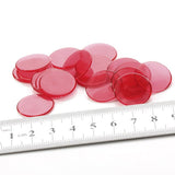 Maxbell 1.9CM Clear Red & Blue Count Bingo Chips Markers Game Cards Kids Party