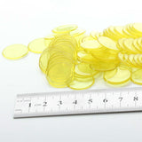 Maxbell 300pcs Set 3 Colors 3/4" Poker Counter Clear Transparent Plastic Bingo Chips