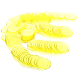Maxbell 300pcs Set 3 Colors 3/4" Poker Counter Clear Transparent Plastic Bingo Chips
