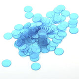 Maxbell 1.9CM Clear Red & Blue Count Bingo Chips Markers Game Cards Kids Party