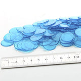 Maxbell 1.9CM Clear Red & Blue Count Bingo Chips Markers Game Cards Kids Party