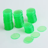 Maxbell Mixed 200pcs Red & Green Transparent Count Bingo Chips Markers Game Cards 1.9cm