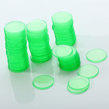 Maxbell 300pcs Set 3 Colors 3/4" Poker Counter Clear Transparent Plastic Bingo Chips