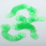 Maxbell Mixed 200pcs Red & Green Transparent Count Bingo Chips Markers Game Cards 1.9cm