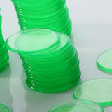 Maxbell Mixed 200pcs Red & Green Transparent Count Bingo Chips Markers Game Cards 1.9cm