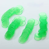 Maxbell Mixed 200pcs Red & Green Transparent Count Bingo Chips Markers Game Cards 1.9cm