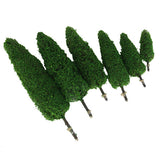 Maxbell 18 Pcs Model Cypress Trees and Model Landscape Trees DIY Layout Accessories