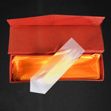 Maxbell 10cm Optical Glass Triple Triangular Prism Physics Teaching Light