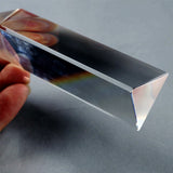 Maxbell 10cm Optical Glass Triple Triangular Prism Physics Teaching Light